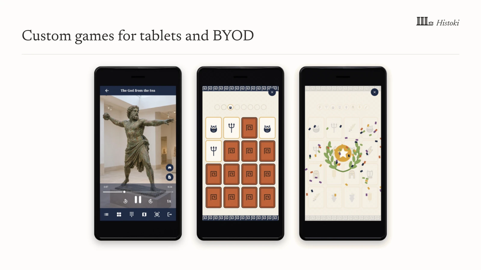 Custom games for tablets and BYOD